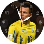 Настінний годинник з Коноплянкою "Коно10" на склі